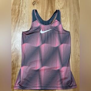 Nike Women’s Dri-fit Race Singlet Peachy Red and Gray